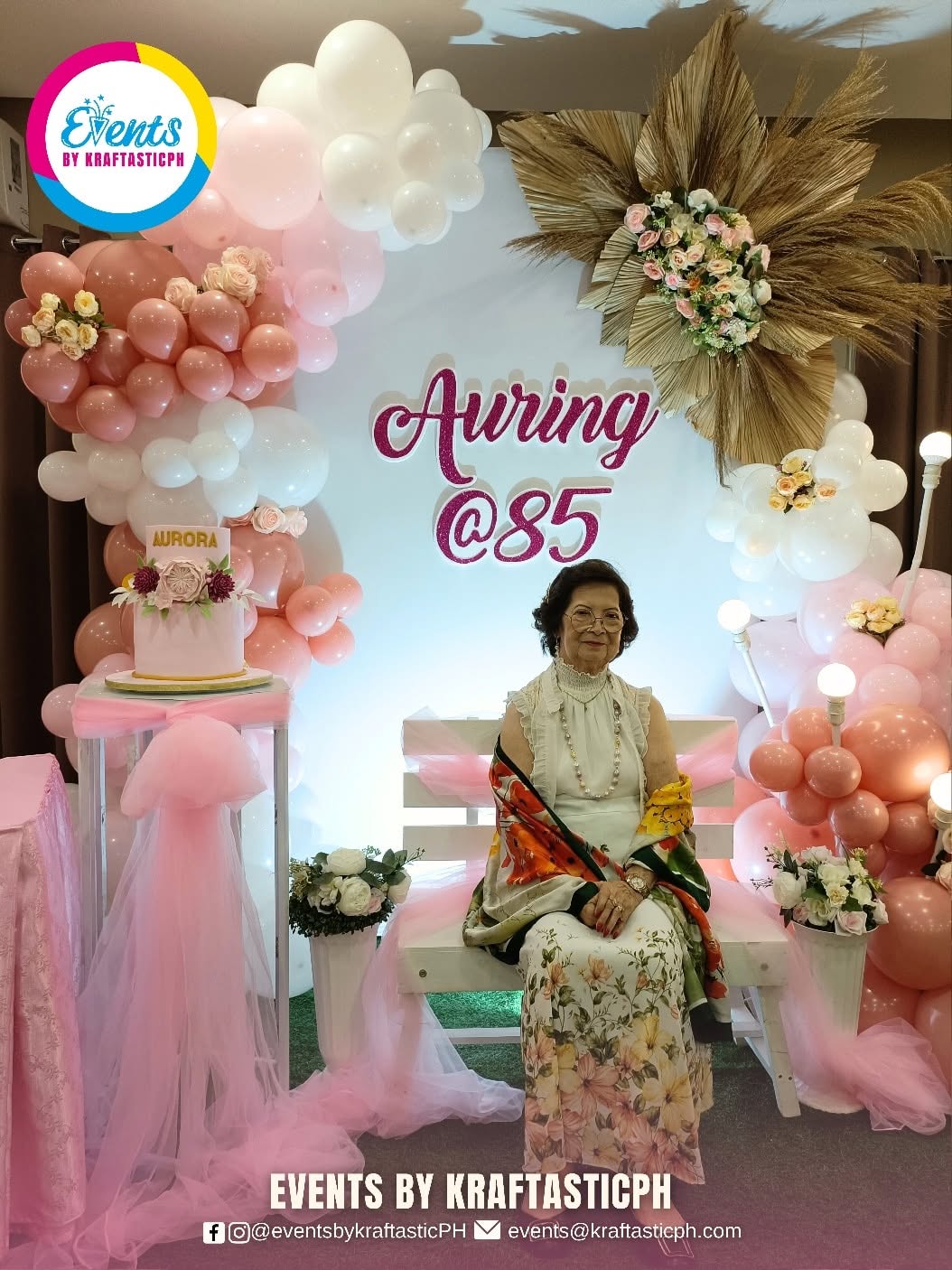 Balloon backdrop styling by Kraftastic PH