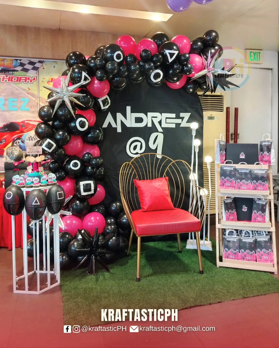 Balloon backdrop styling by Kraftastic PH