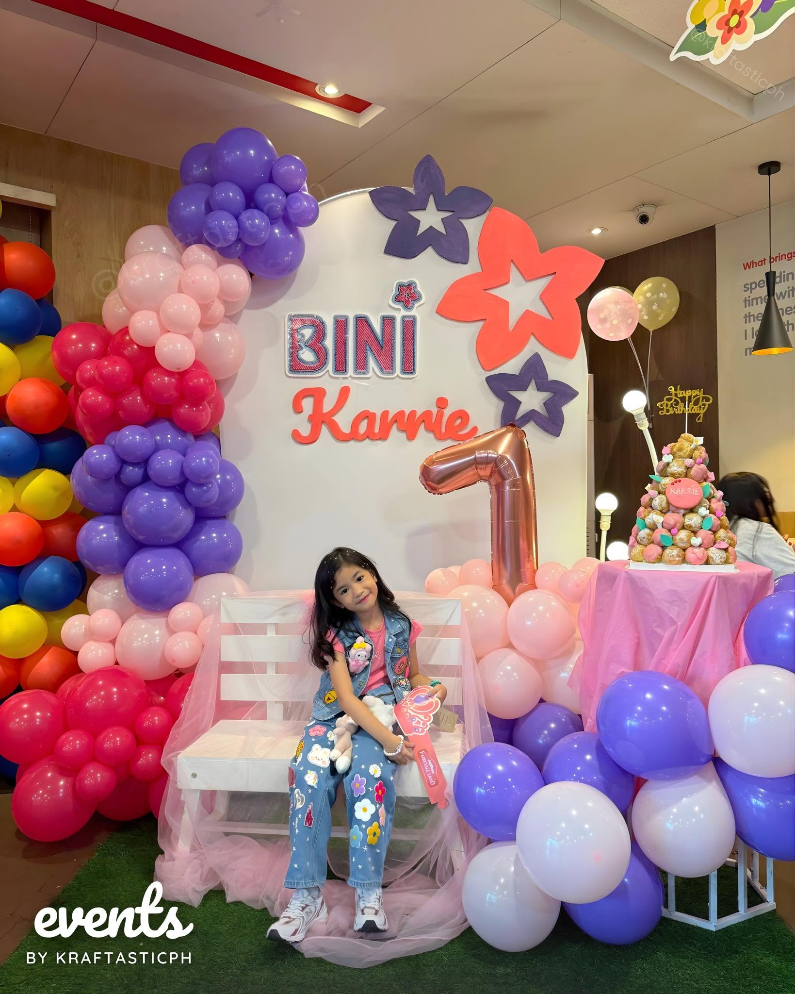 Balloon backdrop styling by Kraftastic PH