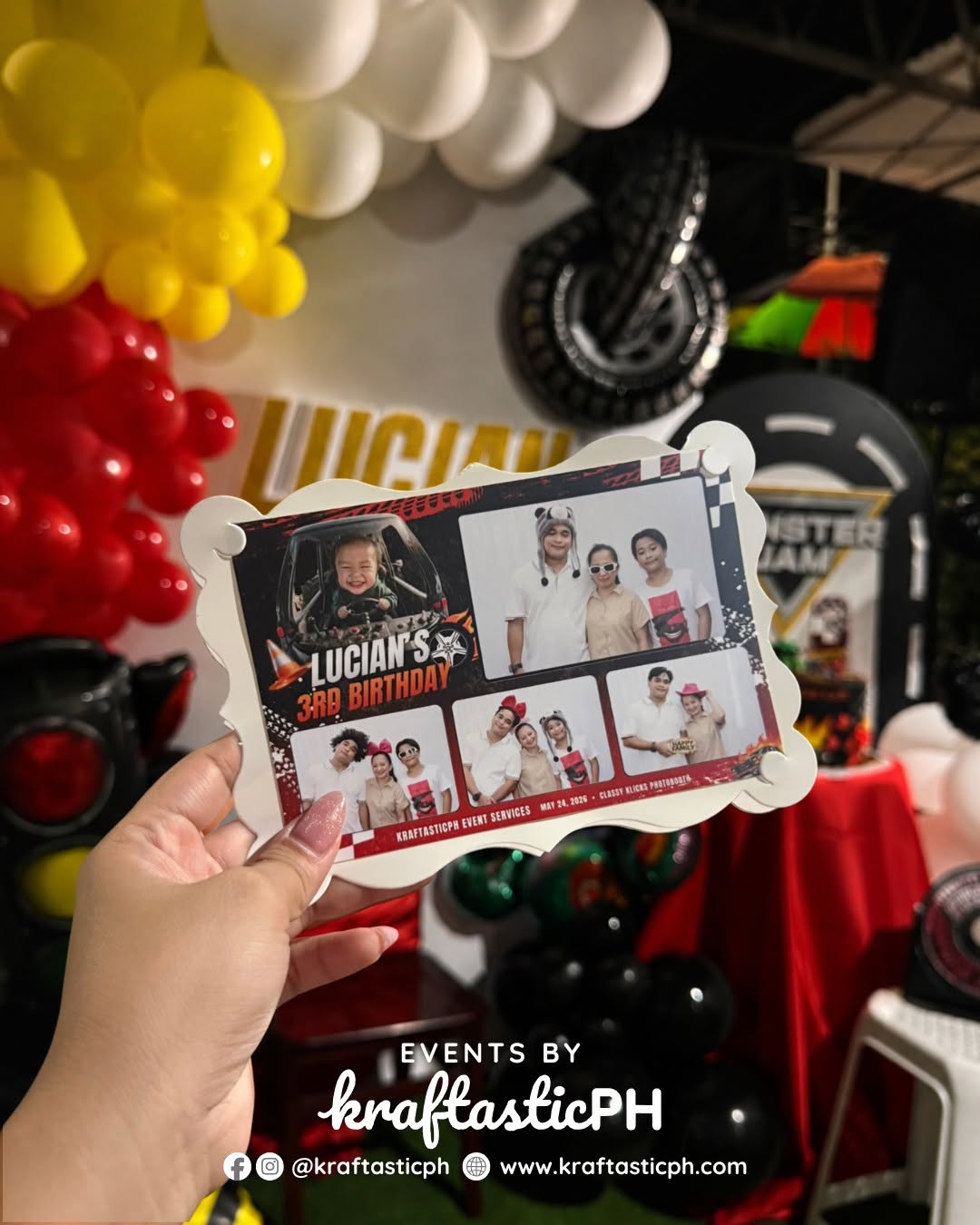 Themed photo strip print
