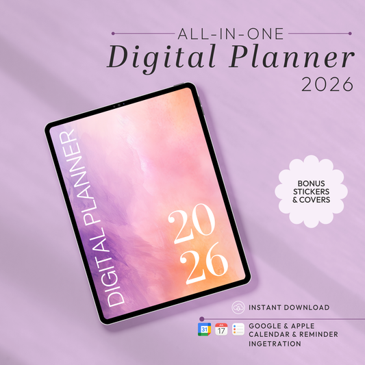 All-in-One Digital Planner 2026 – Stay Organized & Productive