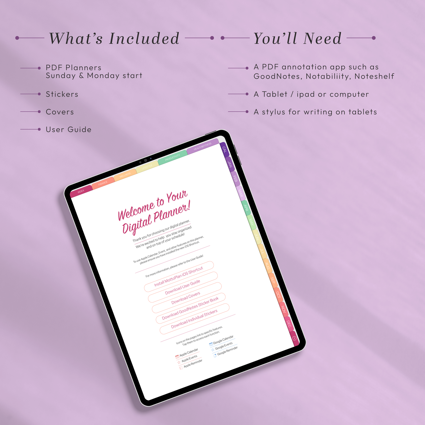 All-in-One Digital Planner 2026 – Stay Organized & Productive
