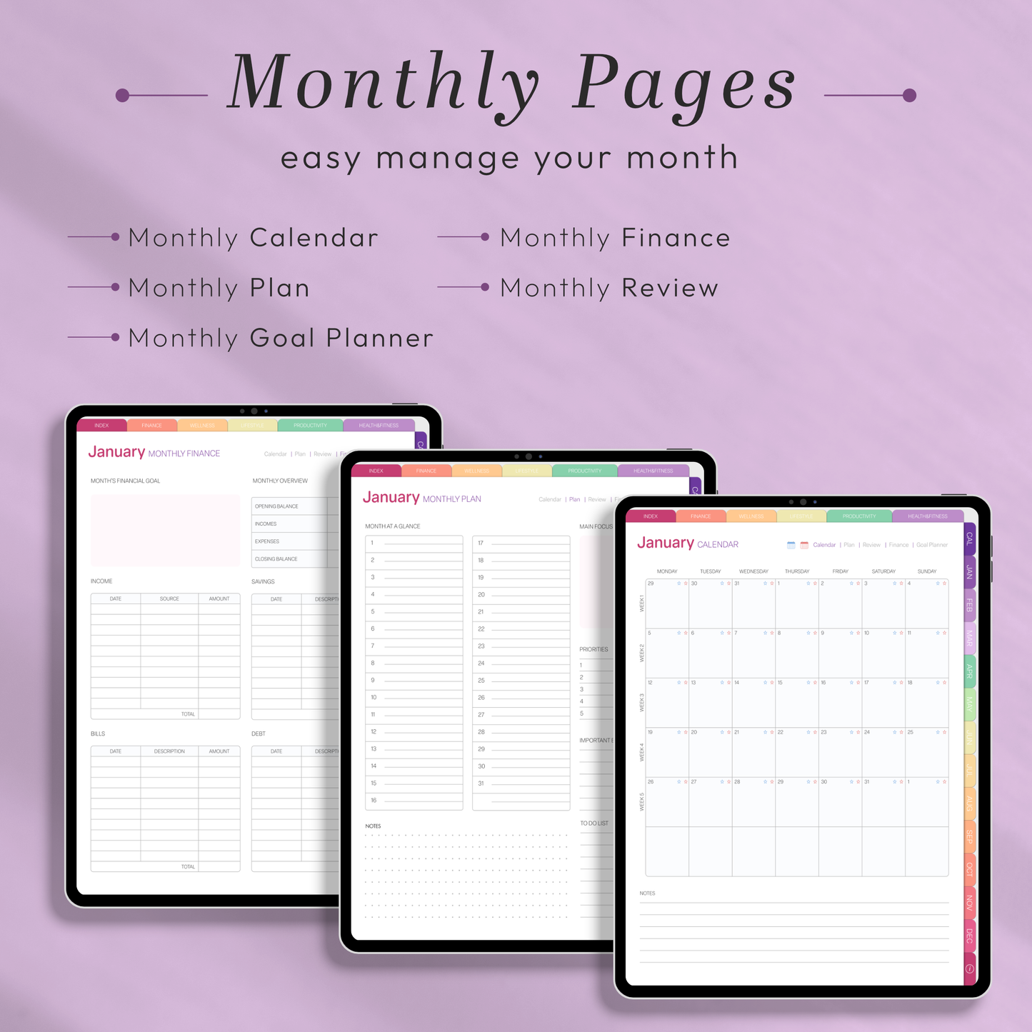 All-in-One Digital Planner 2026 – Stay Organized & Productive